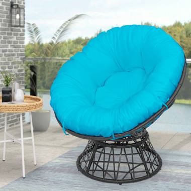 Aqua discount papasan chair